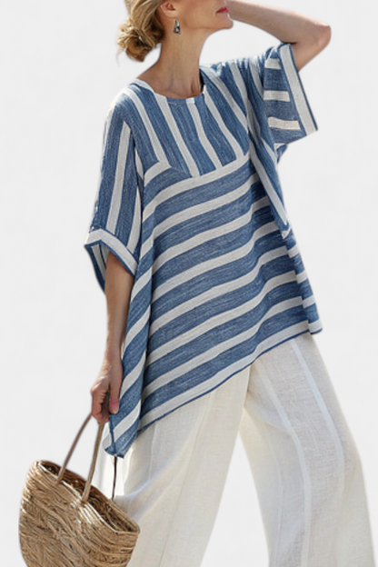 Corvielle | Hem Striped Set