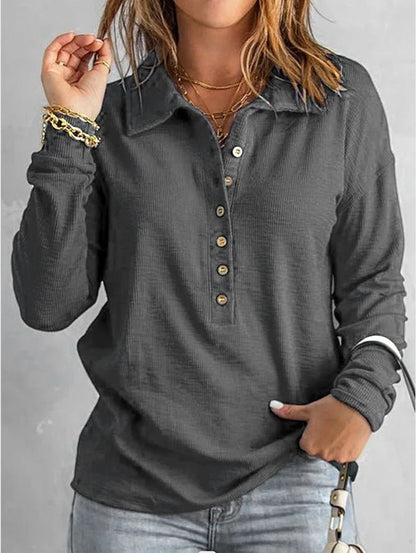 Tindra | Chic Button Longsleeve