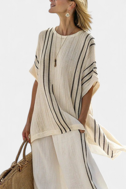 Greysen | Ivory Blouse & Pants