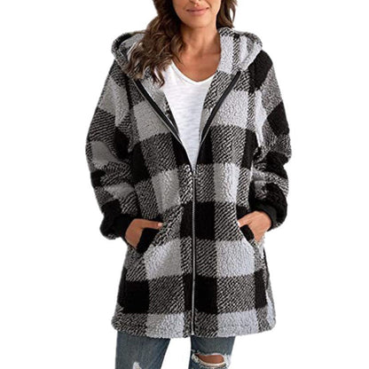 Arabella | Plaid Fleece Coat