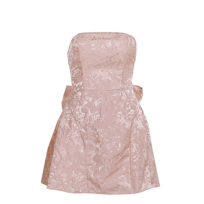 Caroline | Elegant Strapless A-Line Tube Dress