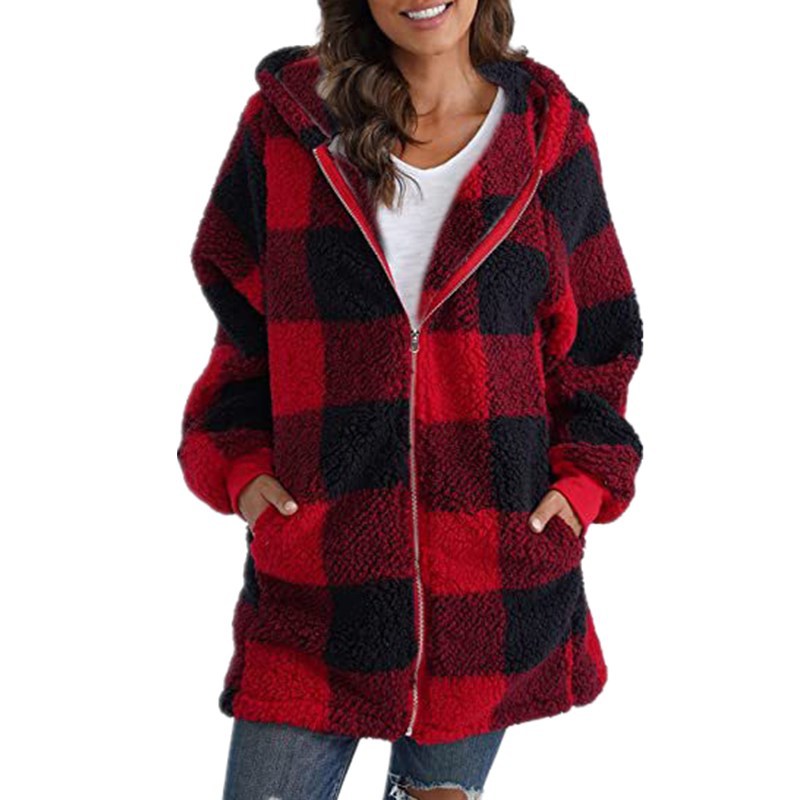 Arabella | Plaid Fleece Coat