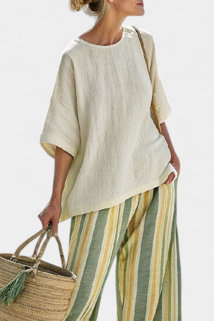 Ellowyn | Striped Linen Set