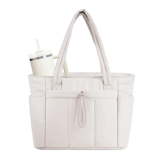 Carinthia | Off-White Quilted Tote