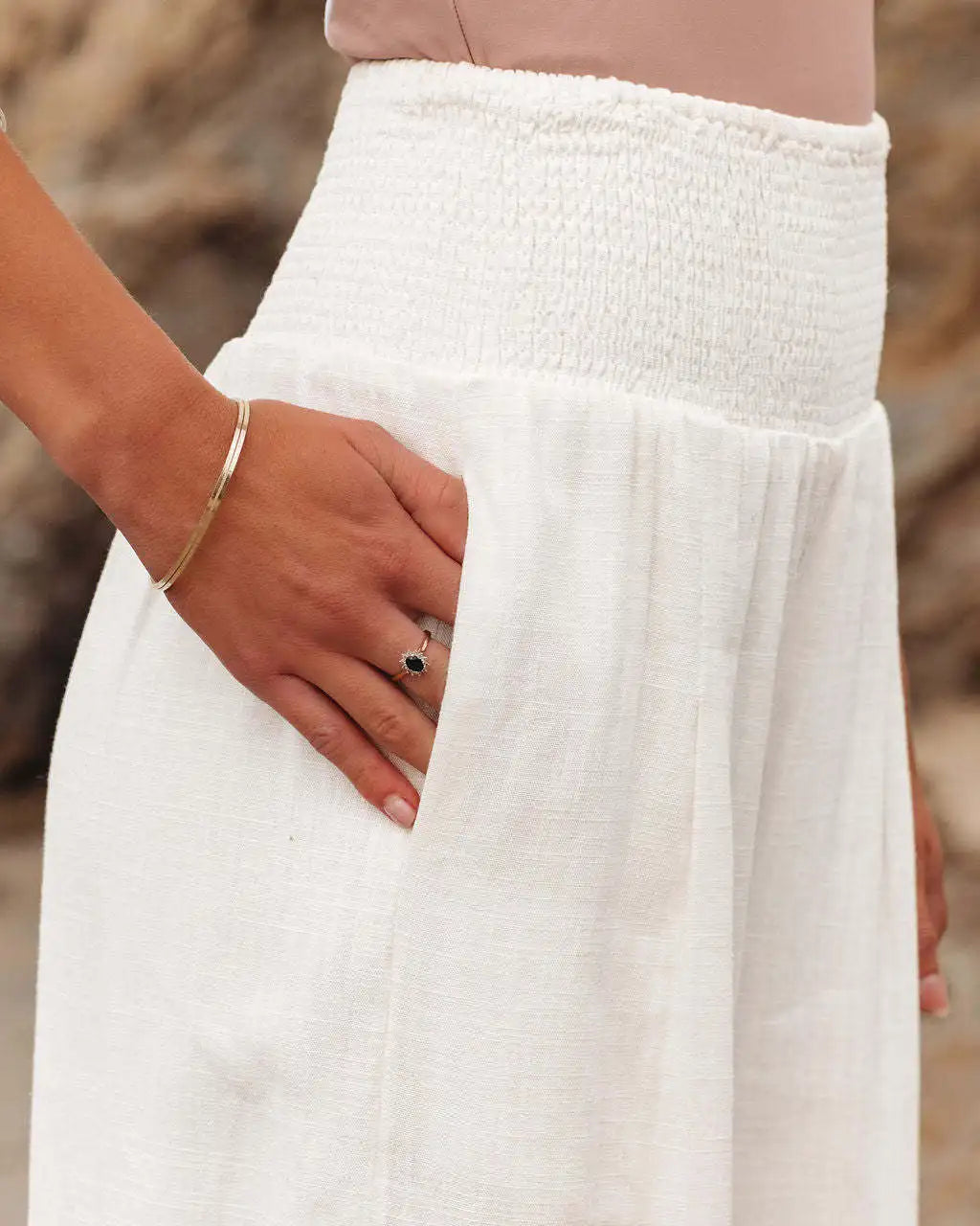 Blythe | Wide Leg Elastic Waist Pants