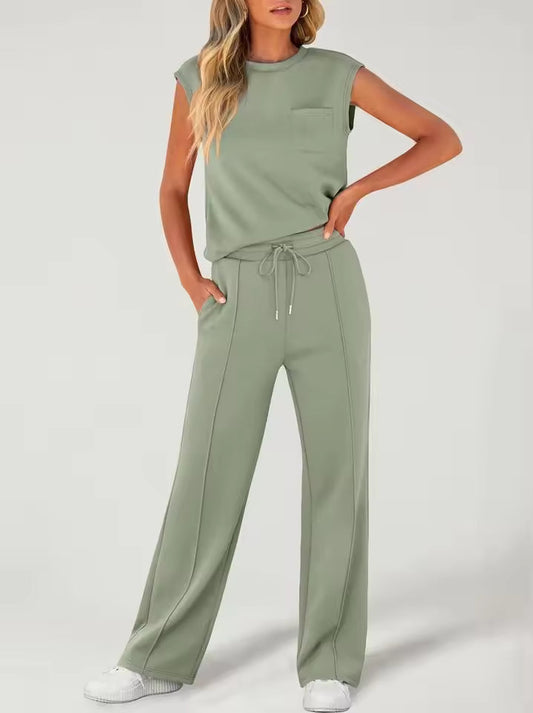 Verenna | Light Green Two-Piece Set