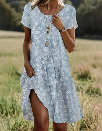 Grisenne | Boho Floral Beach Dress