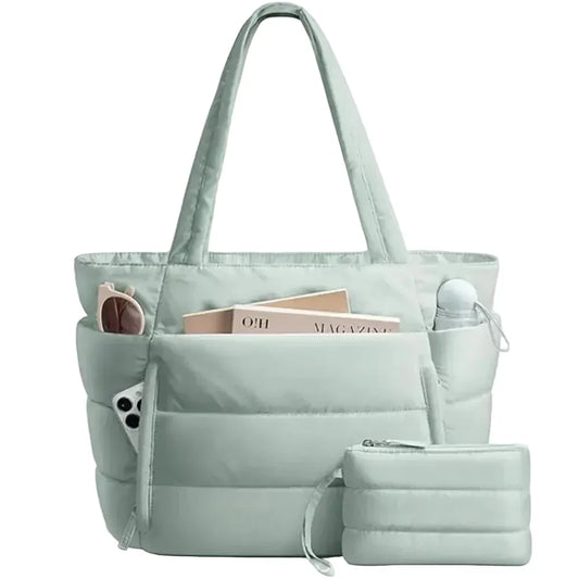 Verannah | Light Green Roomy Tote
