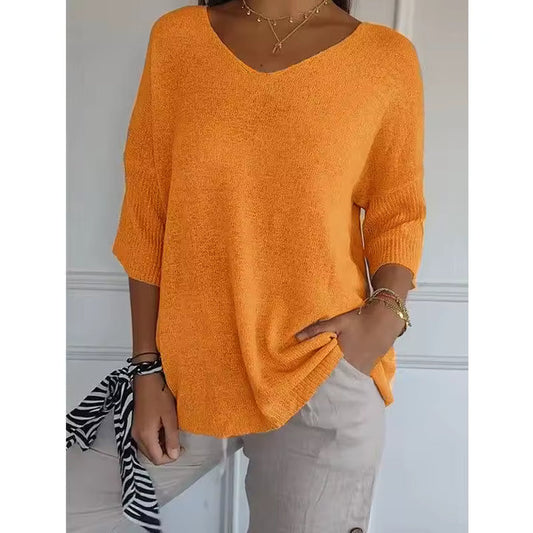 Voressa | V-Neck Knitted Top