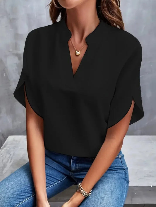 Ysbelle | V-Neck Half Sleeve Blouse