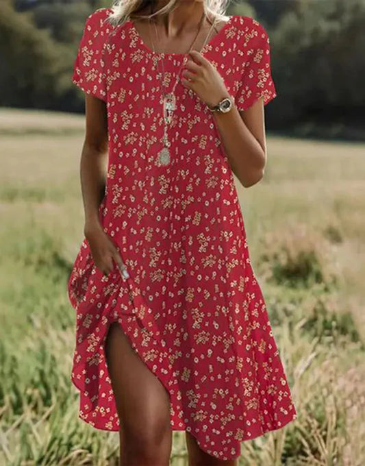 Redmara | Boho Floral Beach Dress