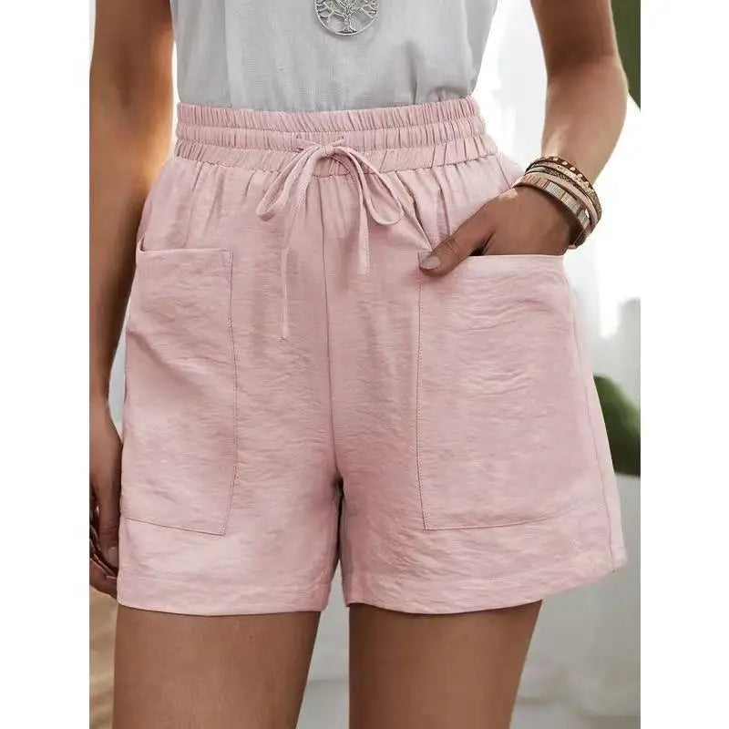 Rosalinde | Elastic Waist Wide Leg Shorts