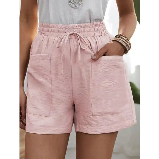 Rosalinde | Elastic Waist Wide Leg Shorts