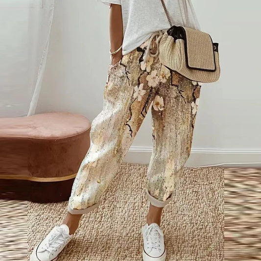 Ondrelle | Ethnic Retro Print Pants (Print 17)