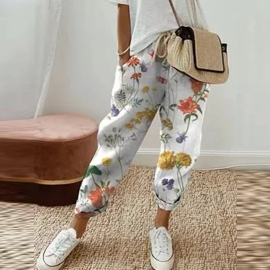 Odrina | Ethnic Retro Print Pants (Print 6)