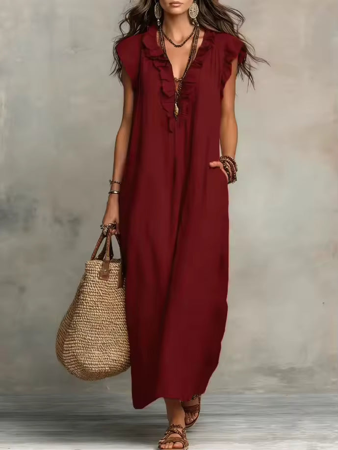 Navessa | Flowy Boho Maxi Dress