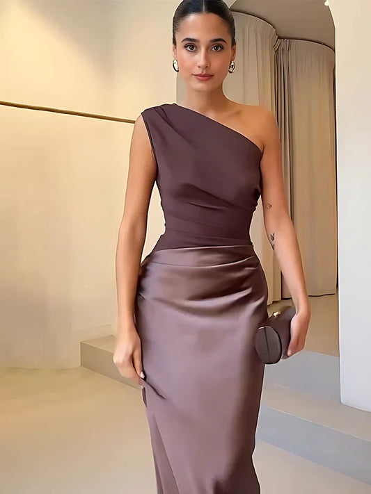 Sophia | One-Shoulder Maxi Dress