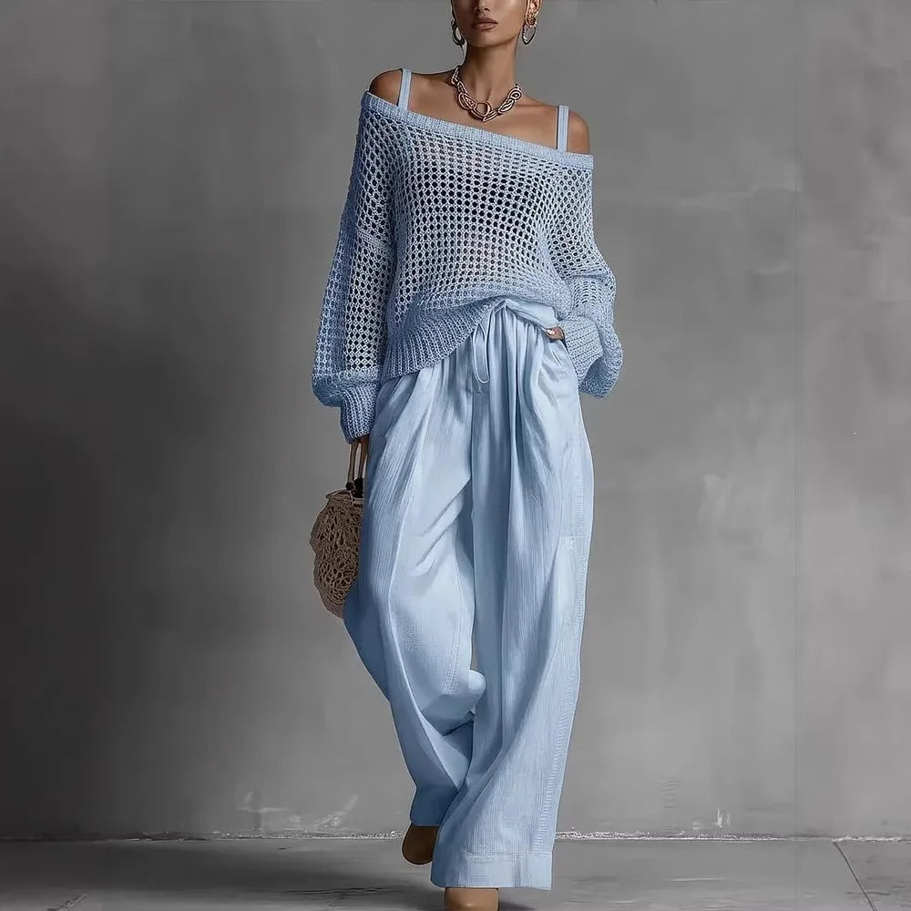 Selkie | Off-Shoulder Knit Set