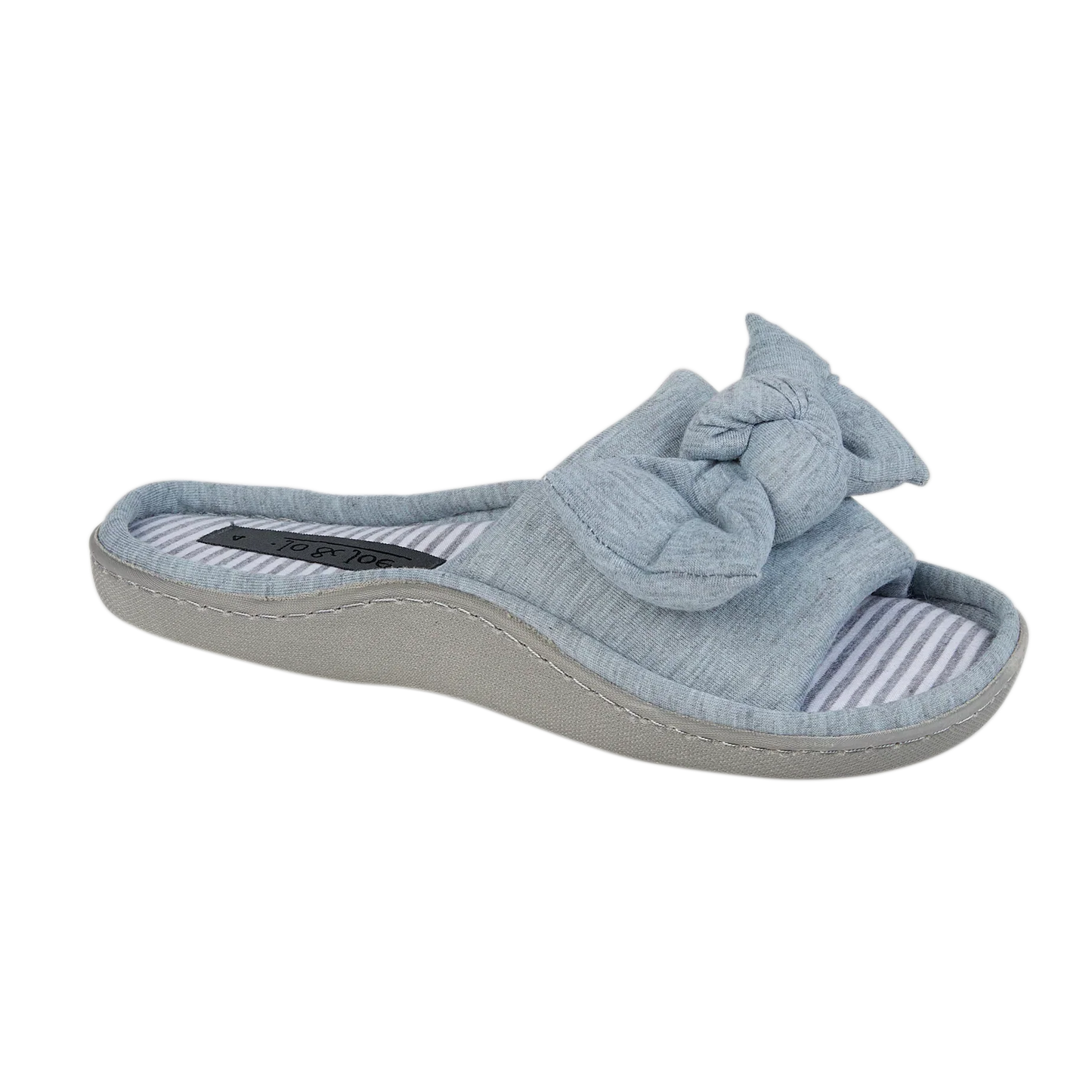 Georgia | Grey Open Toe Mule Sliders