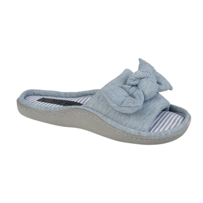 Georgia | Grey Open Toe Mule Sliders