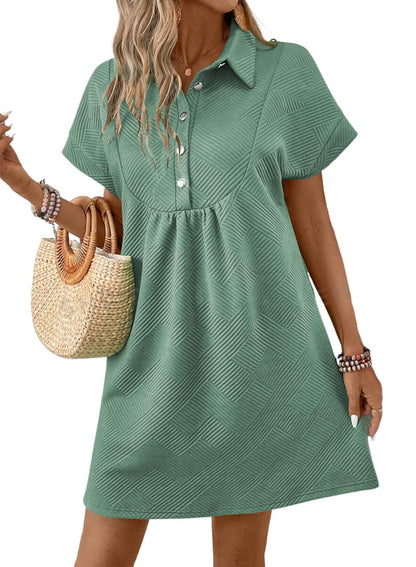 Amber | Chic Collared Batwing Midi