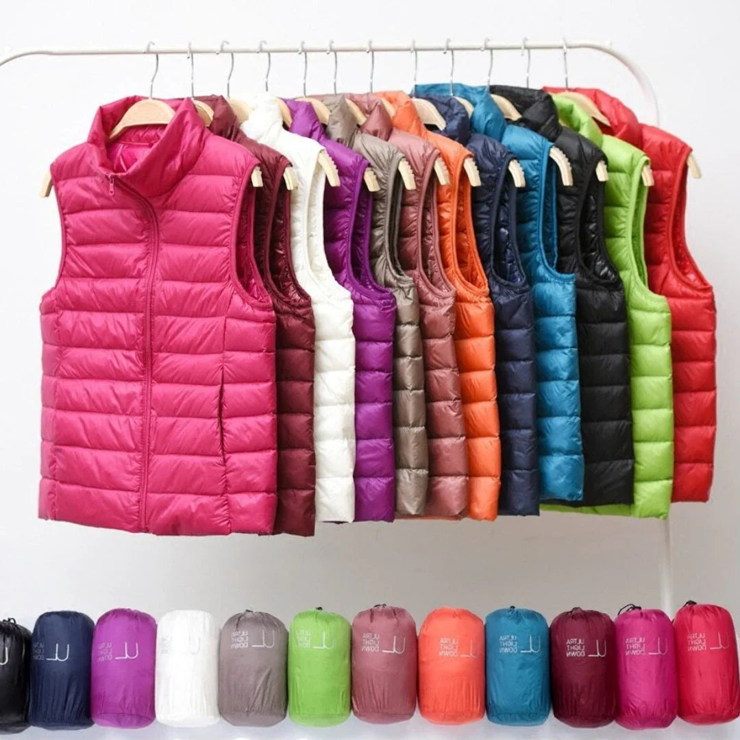 Galora™ | Light Puffer Vest with White Duck Down