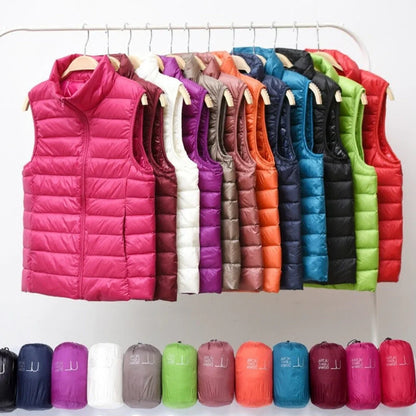 Galora™ | Light Puffer Vest with White Duck Down