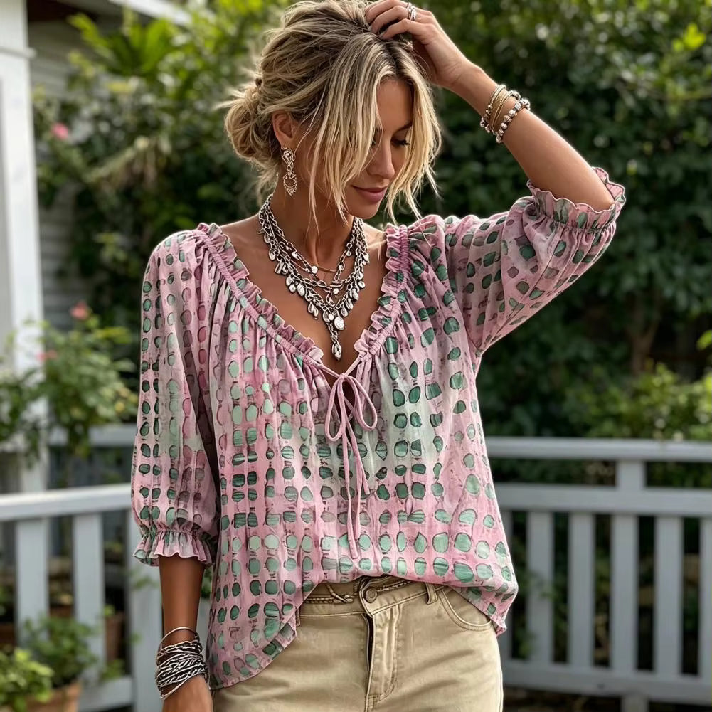 Ondrienne | Watercolour Print Shirt