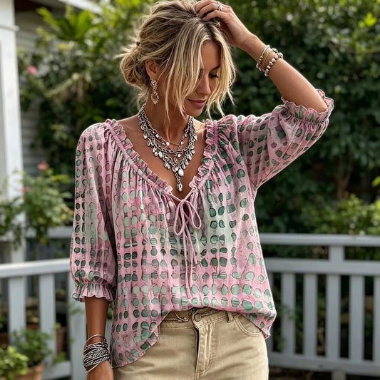 Ondrienne | Watercolour Print Shirt