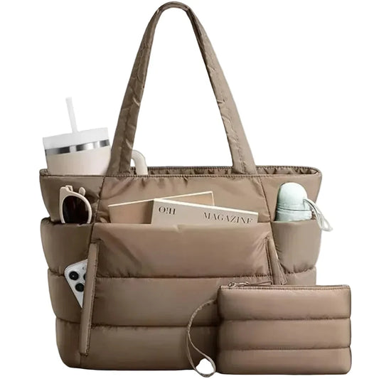 Marceline | Dark Khaki Everyday Tote