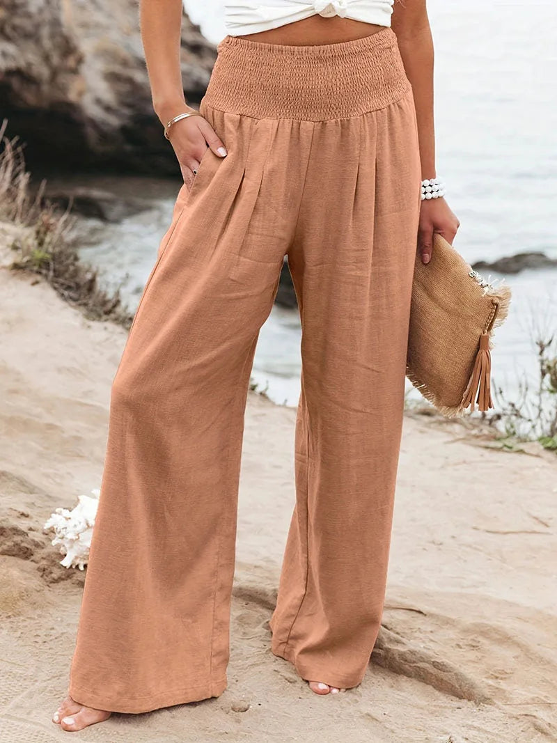 Verabelle | Wide Leg Elastic Waist Pants