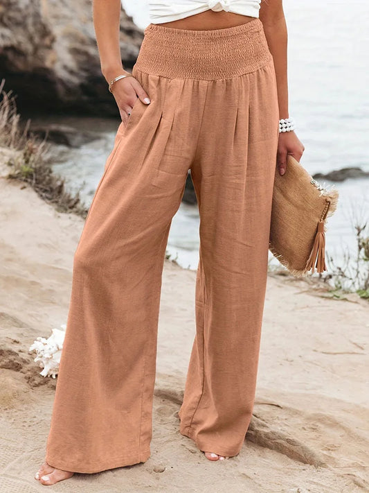 Verabelle | Wide Leg Elastic Waist Pants
