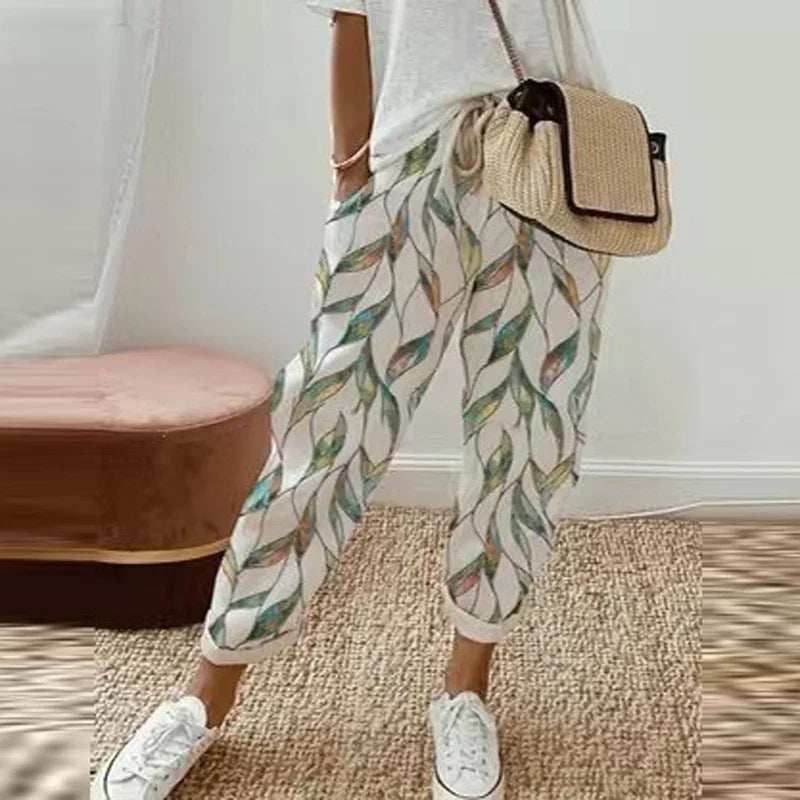 Thessalia | Ethnic Retro Print Pants (Print 7)