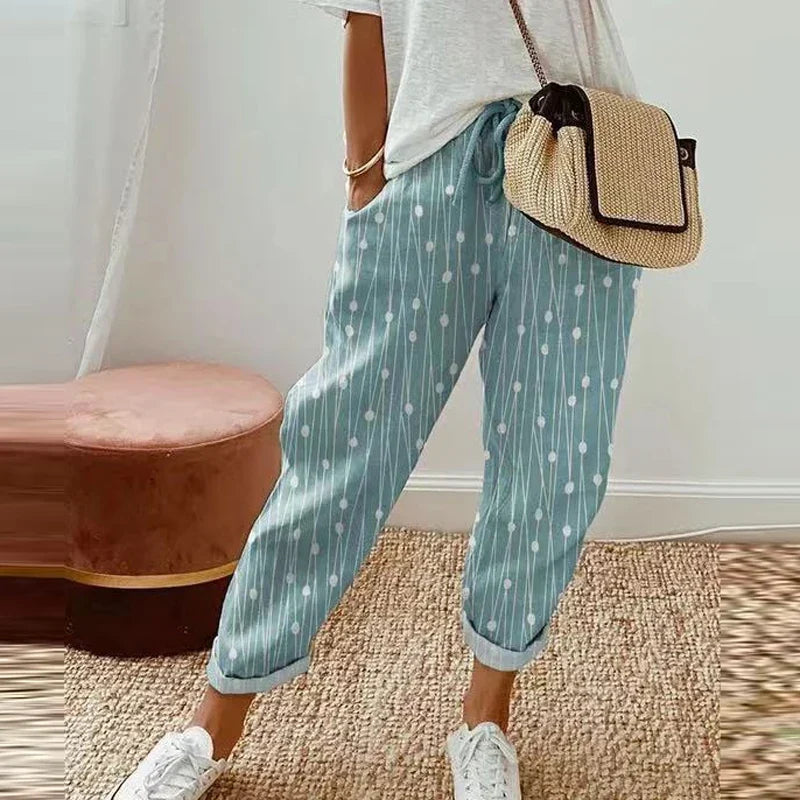 Halcyone | Ethnic Retro Print Pants (Print 15)