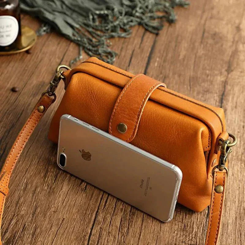 Eclipse Charm | Refined Leather Shoulder Bag