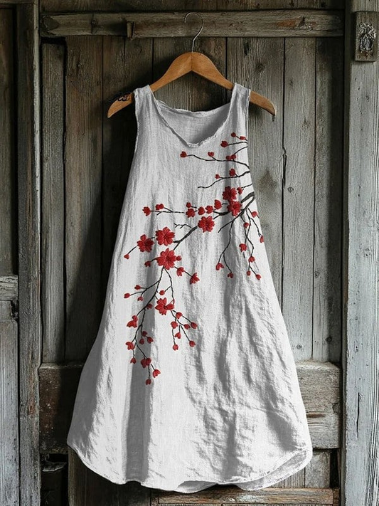 Kealoha | Vintage Cherry Blossom Art Tank Dress