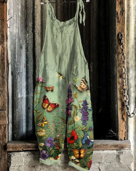 Wanderfield | Butterfly & Floral Artisan Overalls