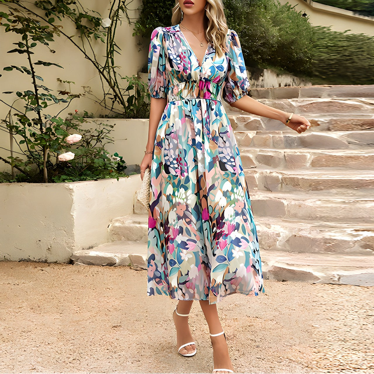 Annelie | Daydream Floral Midi Dress