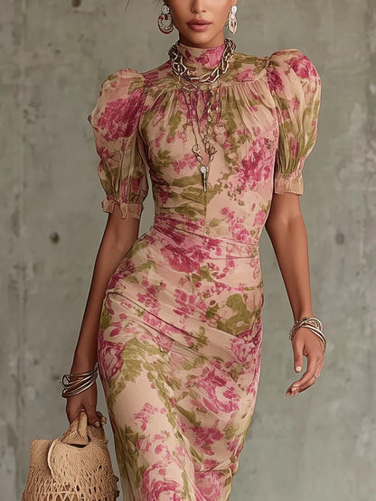 Rosevear | Vintage Pink Print Maxi