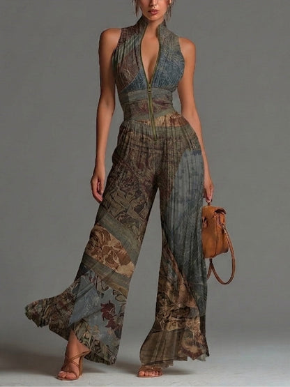 Ethnavia | Boho Ethnic Print Jumpsuit