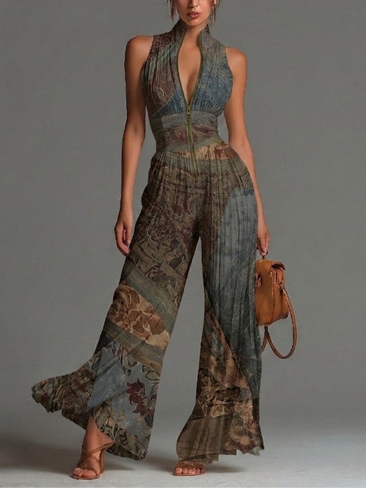 Ethnavia | Boho Ethnic Print Jumpsuit