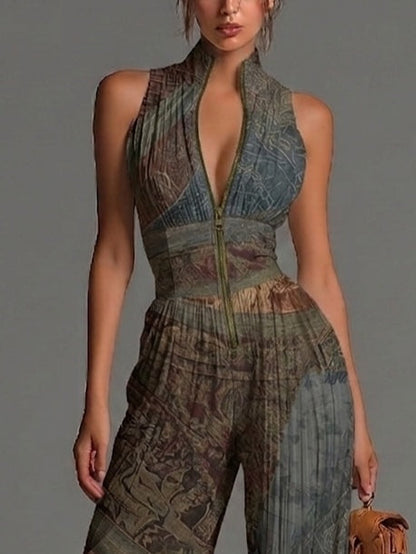 Ethnavia | Boho Ethnic Print Jumpsuit