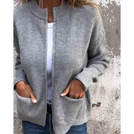 Mila | Classic Ribbed Cardigan