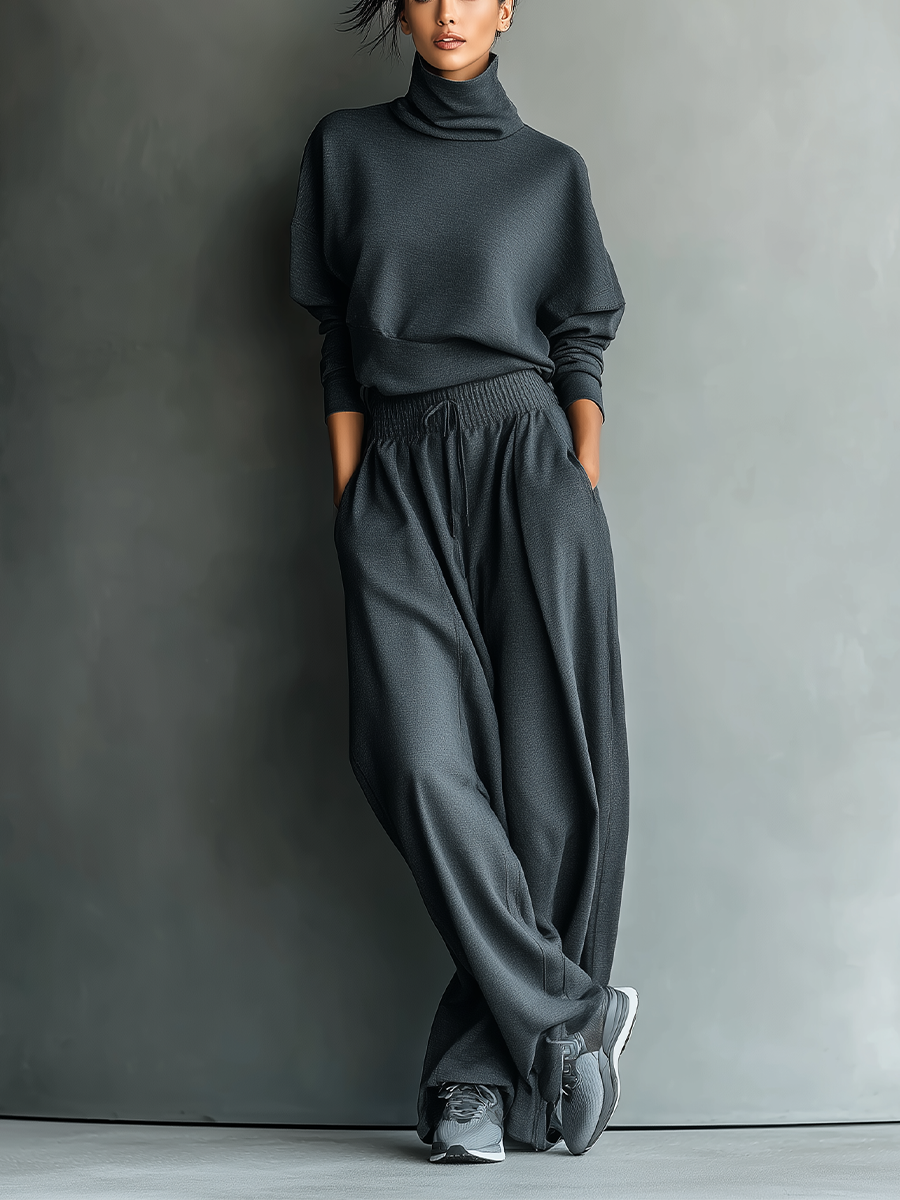Tara | Charcoal Knit Set