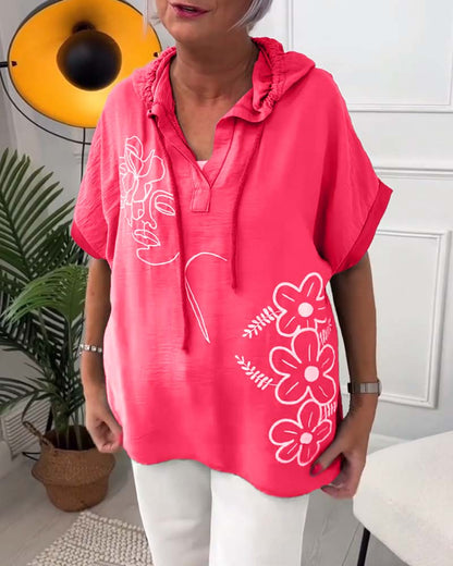 Esme | Floral Hooded Blouse