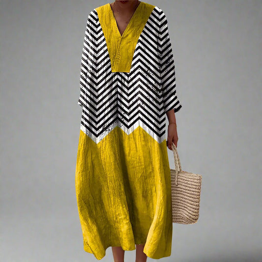 Ainsley | Elegant Geometric Dress - Alira - Boutique