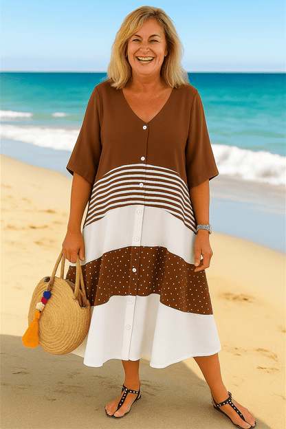 Alenya | Everyday Grace Midi Dress – Effortless Comfort, Timeless Confidence - Alira - Boutique