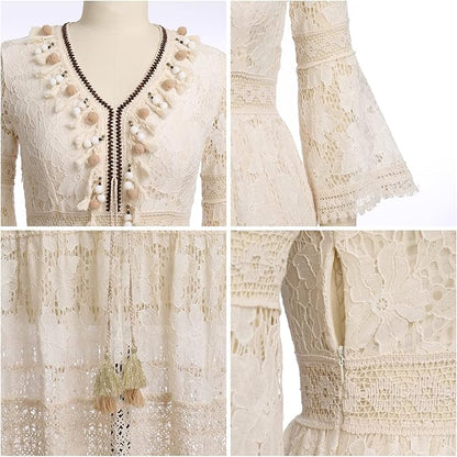 Amary - Boho Lace Dress - Alira - Boutique