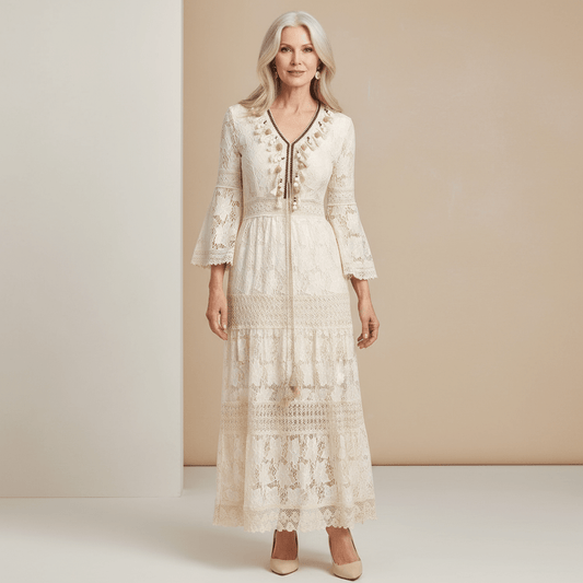 Amary - Boho Lace Dress - Alira - Boutique