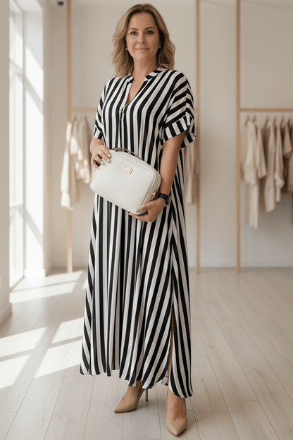 AMÉLIE – STRIPED MAXI DRESS - Alira - Boutique